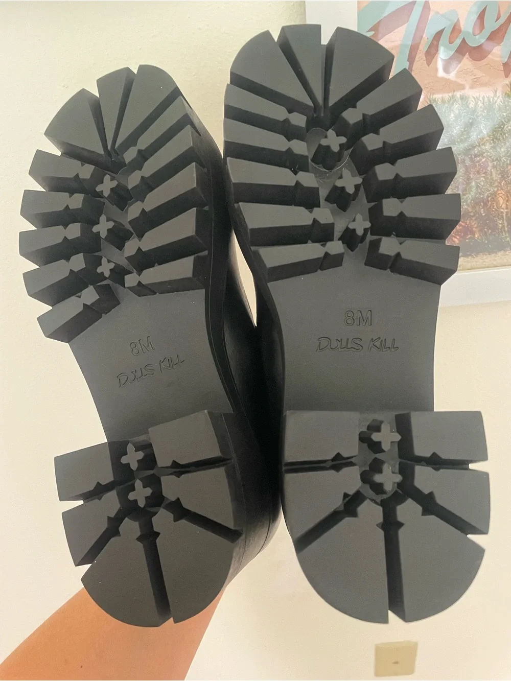 Dolls Kill Current Mood Platform Loafers Mary Janes with Daisy Buckle Size US 8